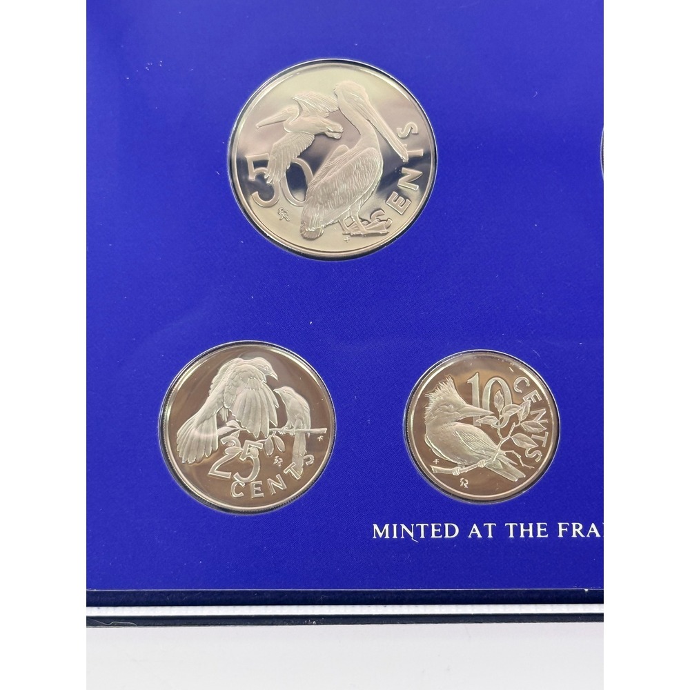 1975 British Virgin Islands Sterling Silver Proof Coin Set Franklin Mint COA - Picture 3 of 11